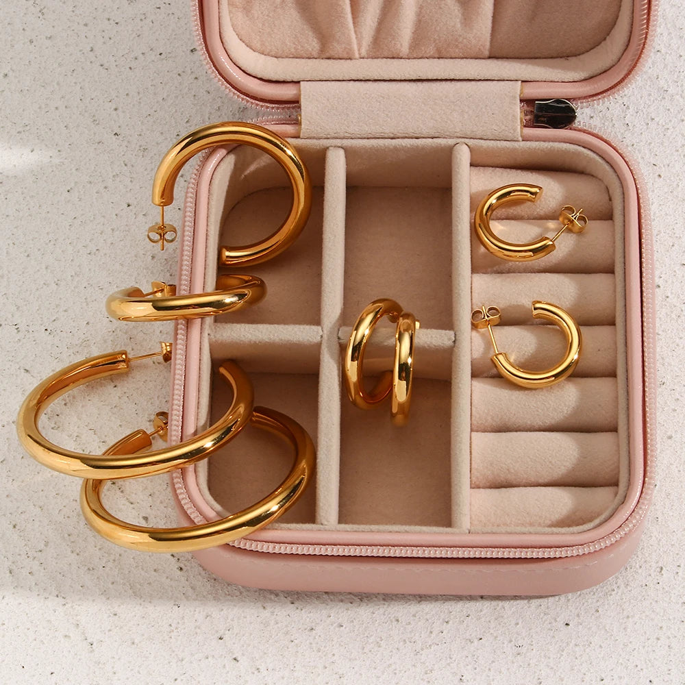 Gold Plated Hoop Earrings