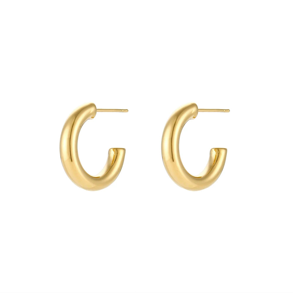 Gold Plated Hoop Earrings