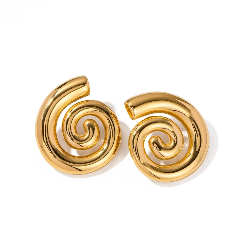 Glossy Stud Earrings