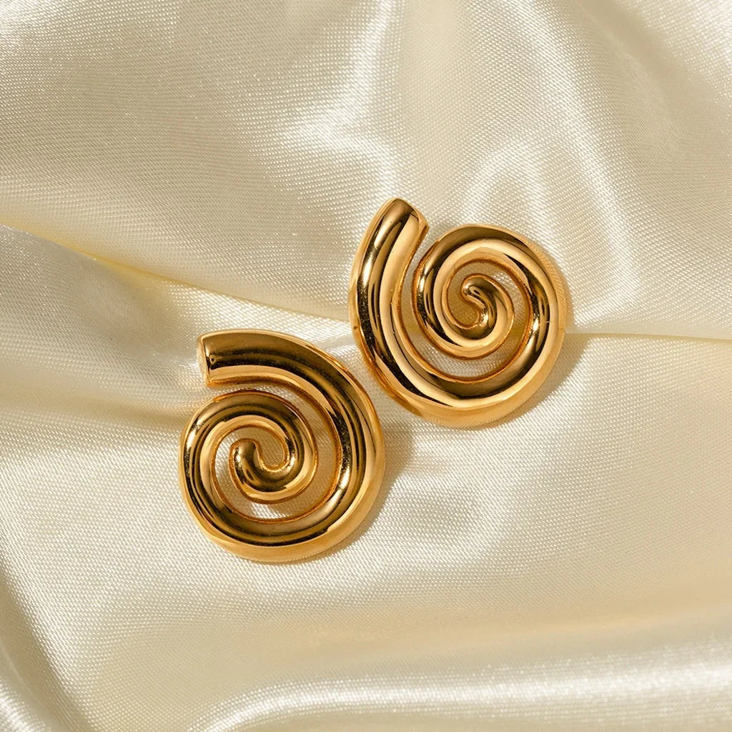Glossy Stud Earrings