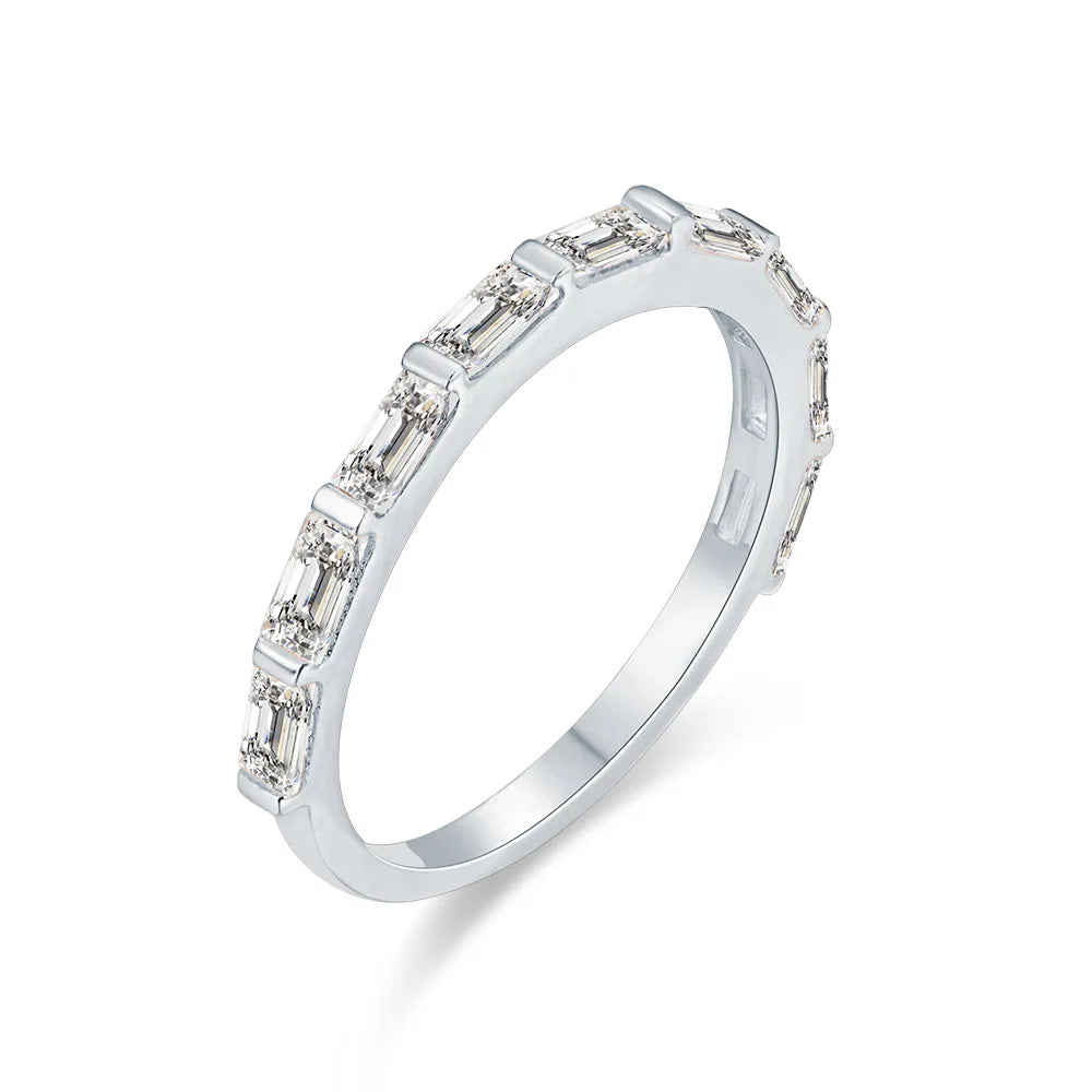 Plated Emerald Cubic Zirconia Ring