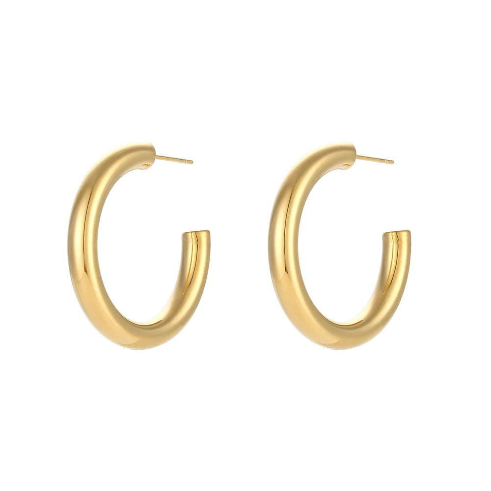 Gold Plated Hoop Earrings