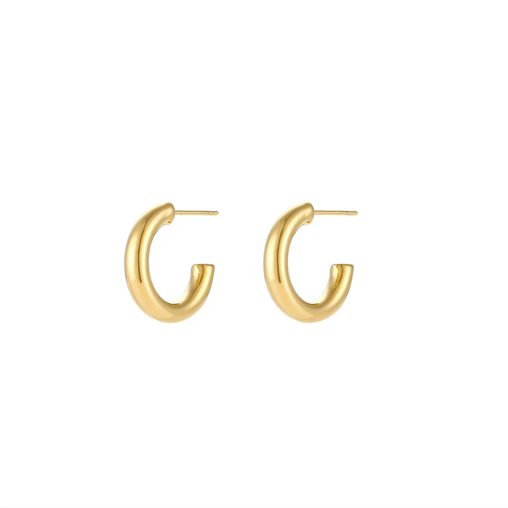 Gold Plated Hoop Earrings