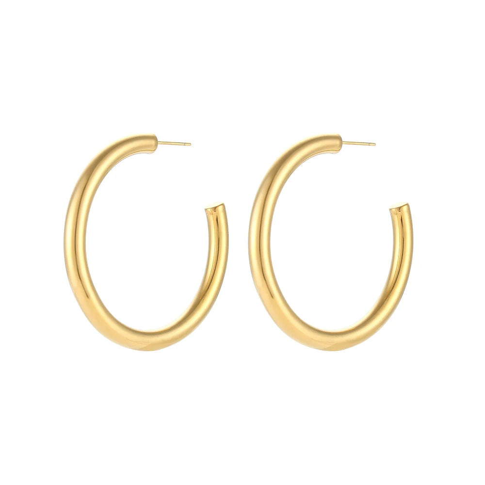 Gold Plated Hoop Earrings