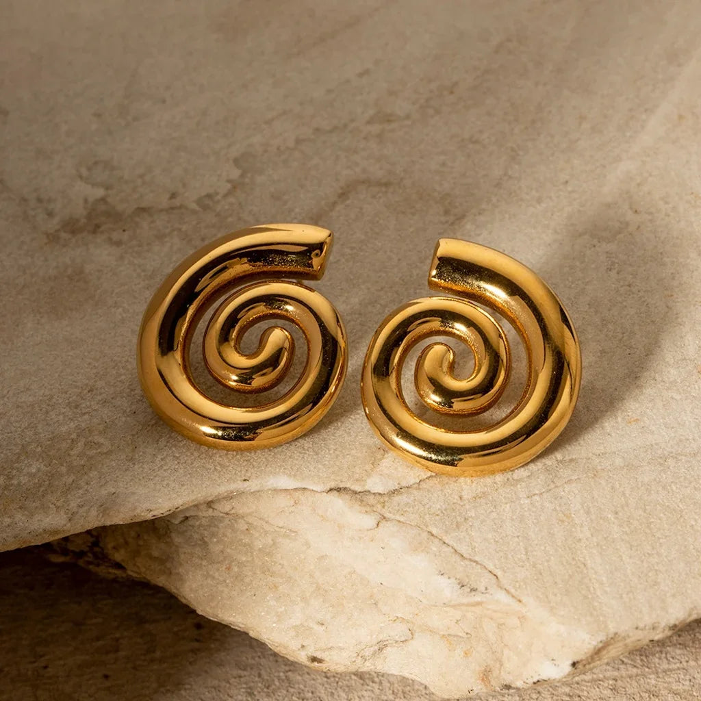 Glossy Stud Earrings