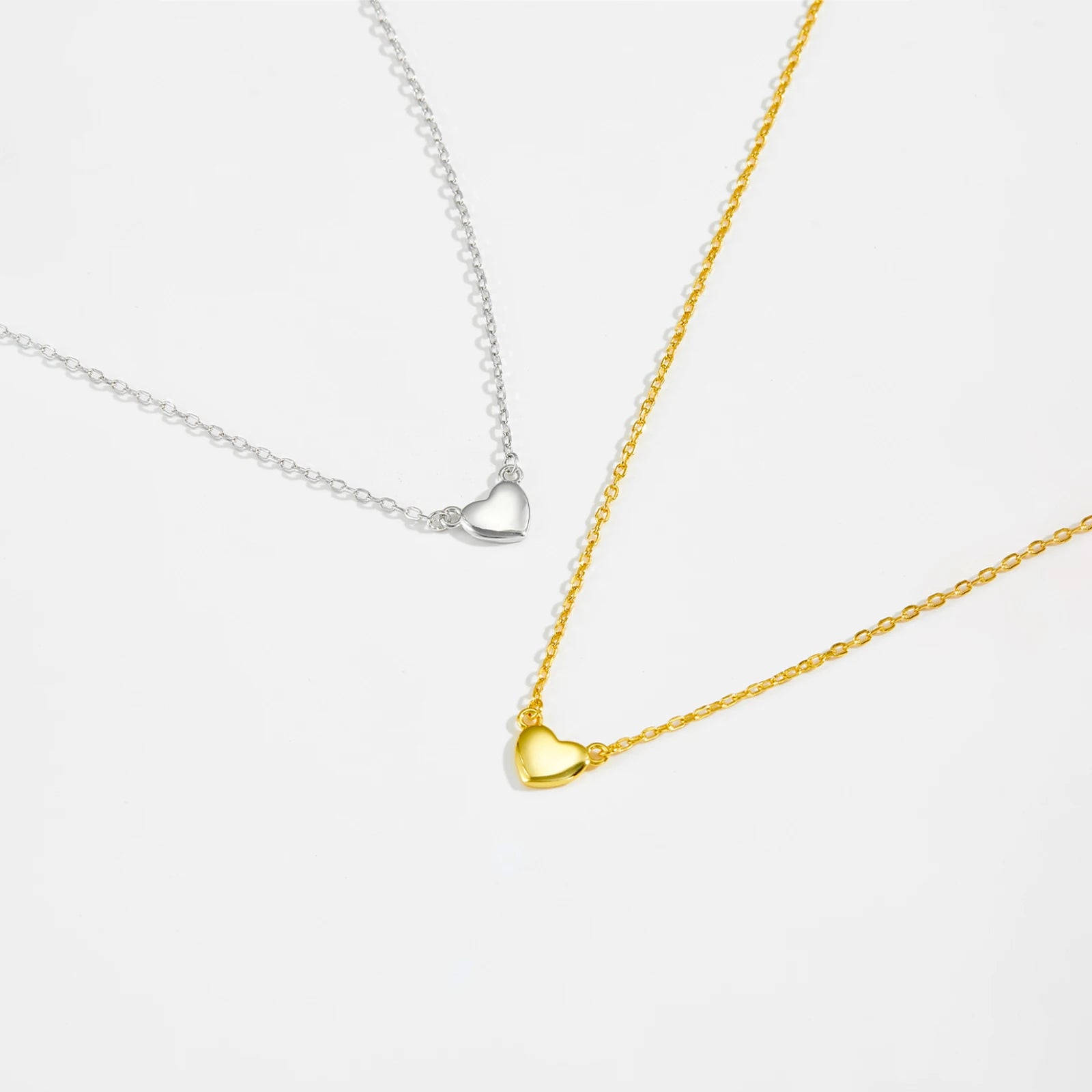 Sterling Silver Heart Pendant Necklace