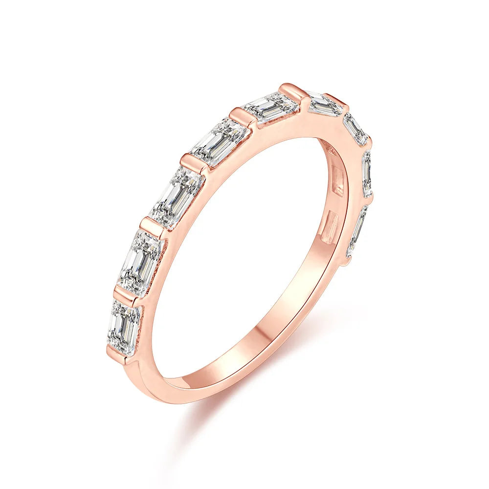 Plated Emerald Cubic Zirconia Ring
