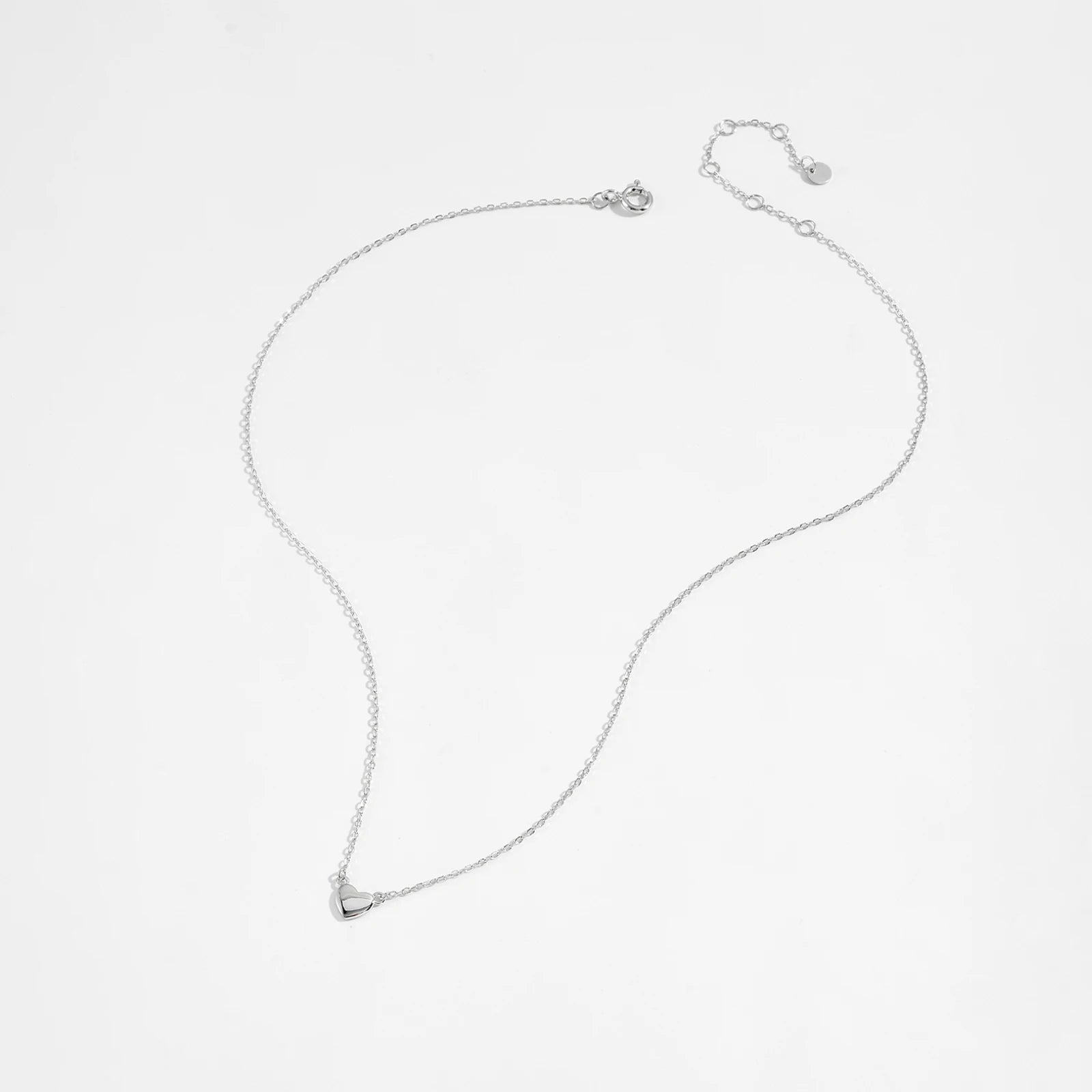 Sterling Silver Heart Pendant Necklace