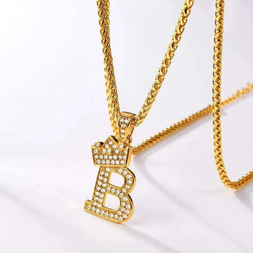 Halskette mit Pavé-Anhänger