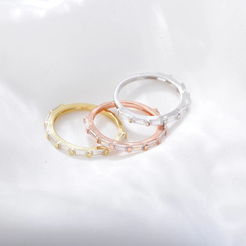 Plated Emerald Cubic Zirconia Ring
