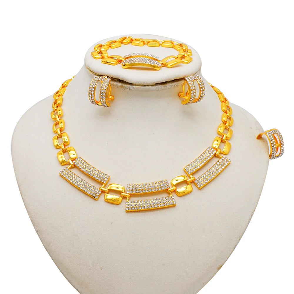 SR full gold jewelry set