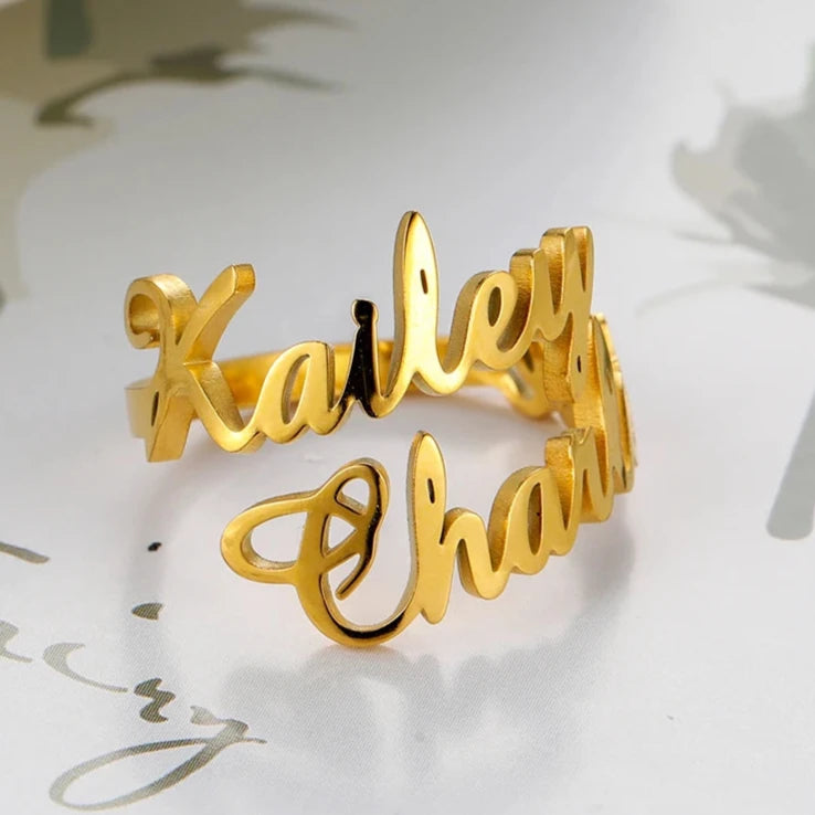 Double Name Ring