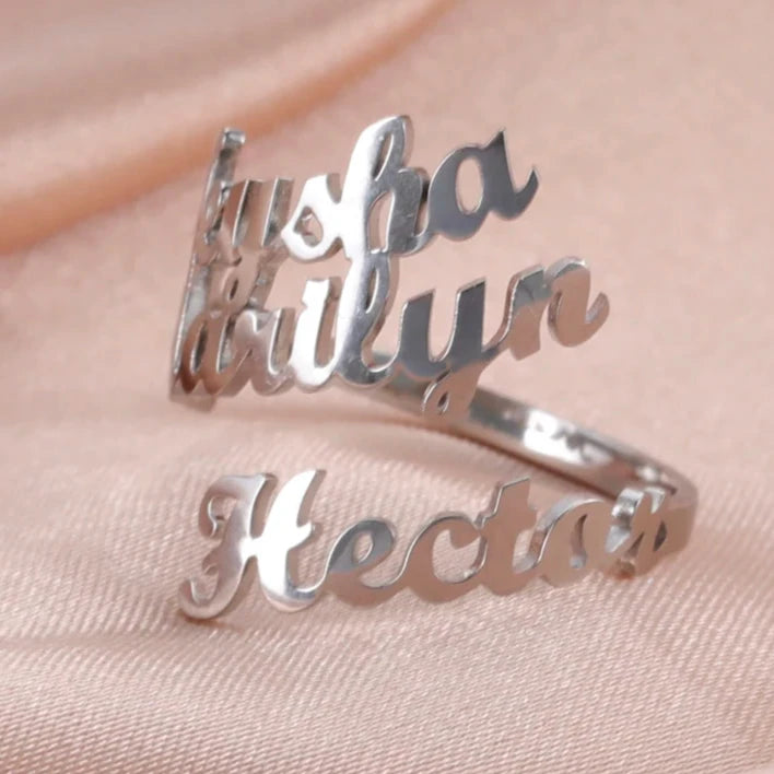 Double Name Ring