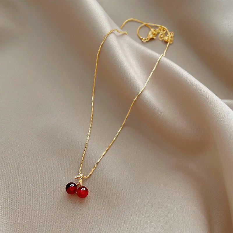 Red Cherry Necklace