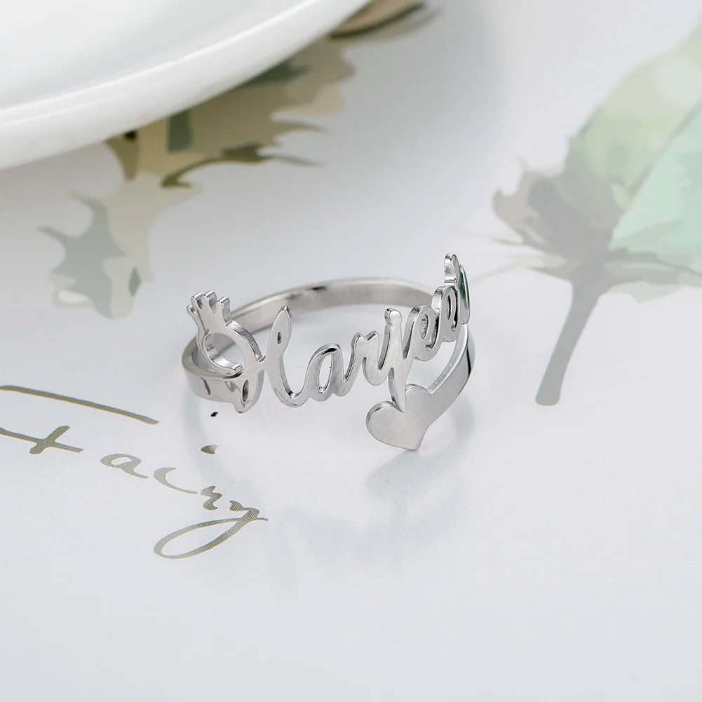 Double Name Ring