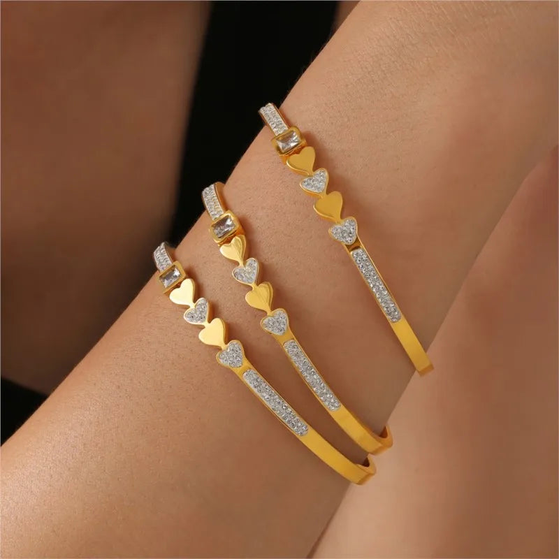 Plated Square Bangles