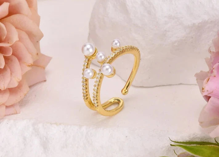 SR Gold Plated Ring