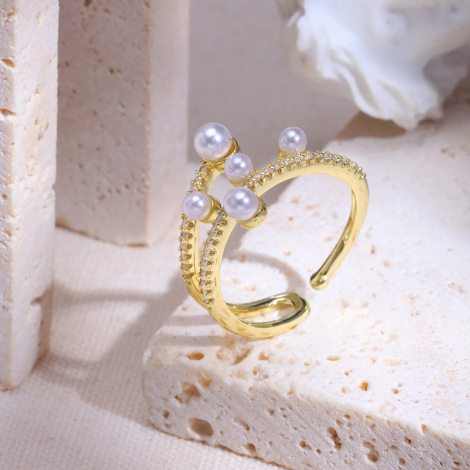 SR Gold Plated Ring