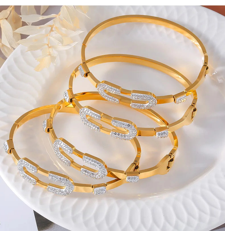 Plated Square Bangles