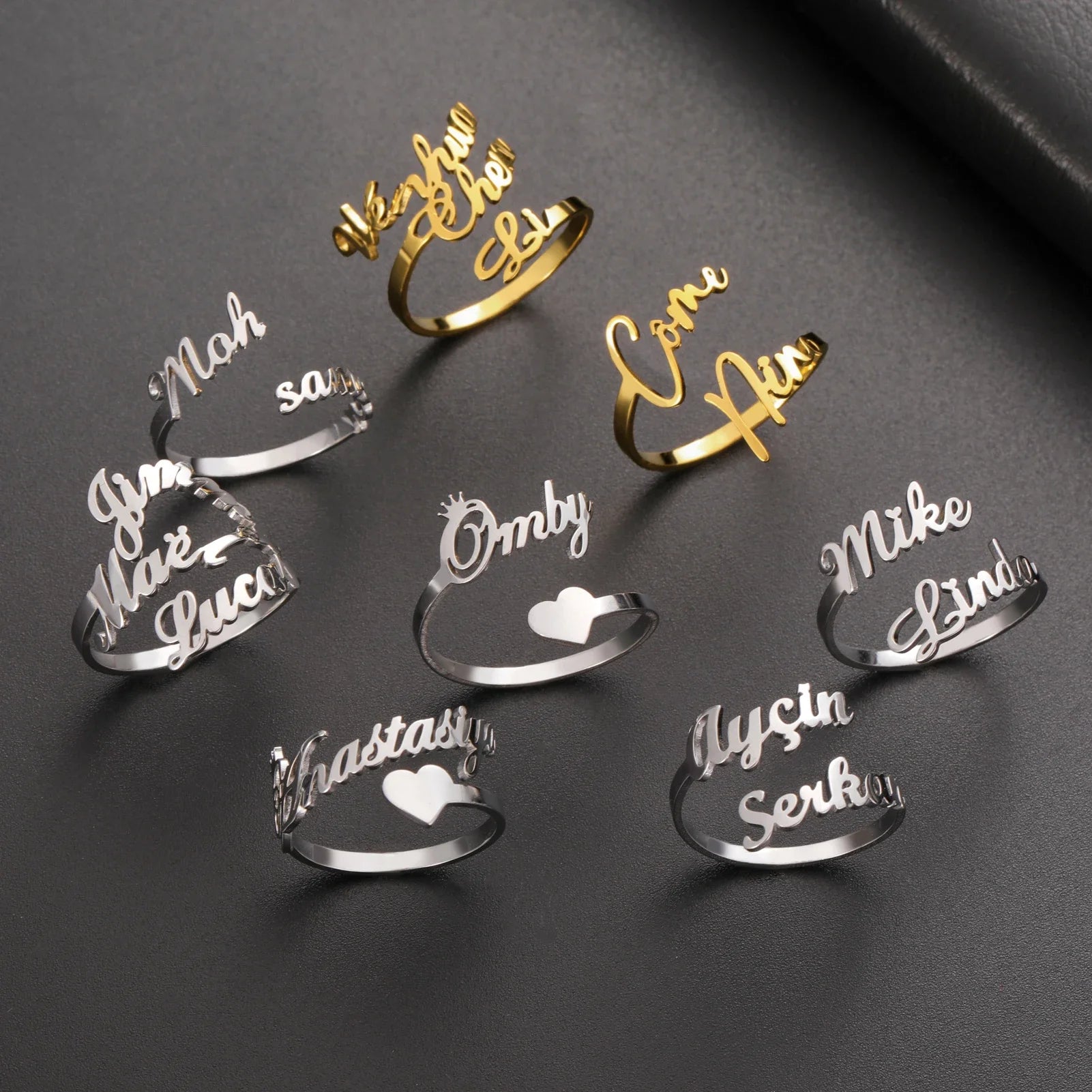 Double Name Ring